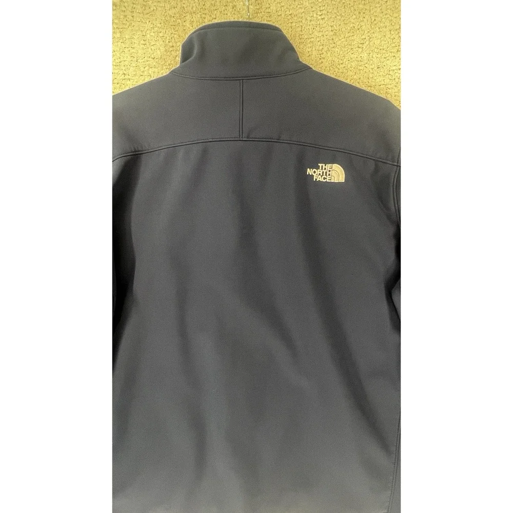The North Face Jacket Mens XL Apex Bionic Softshell Navy Silicon Valley Bank EUC